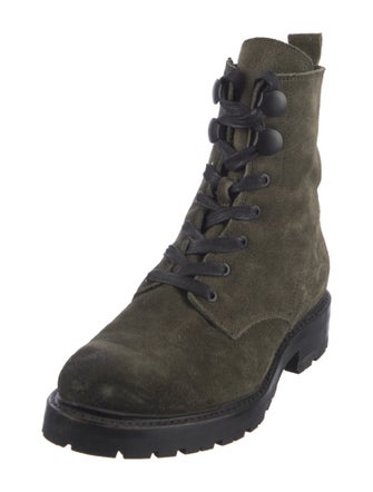 Frye Suede Combat Boots