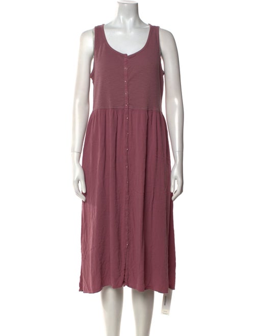 Frye Scoop Neck Midi Length Dress