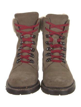 Frye Suede Combat Boots