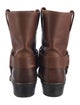 Frye Leather Colorblock Pattern Moto Boots