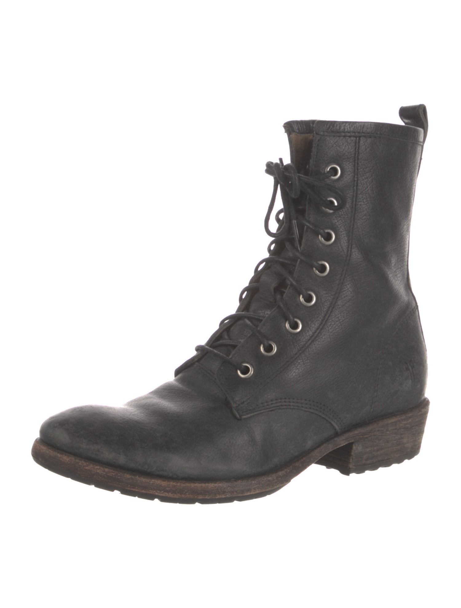 Frye Leather Combat Boots