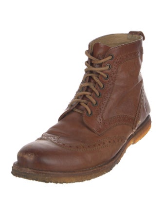 Frye Leather Lace-Up Boots