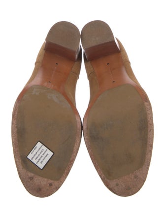 Frye Suede T-Strap Pumps