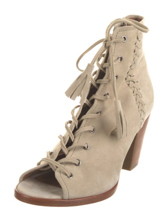 Frye Suede Lace-Up Boots