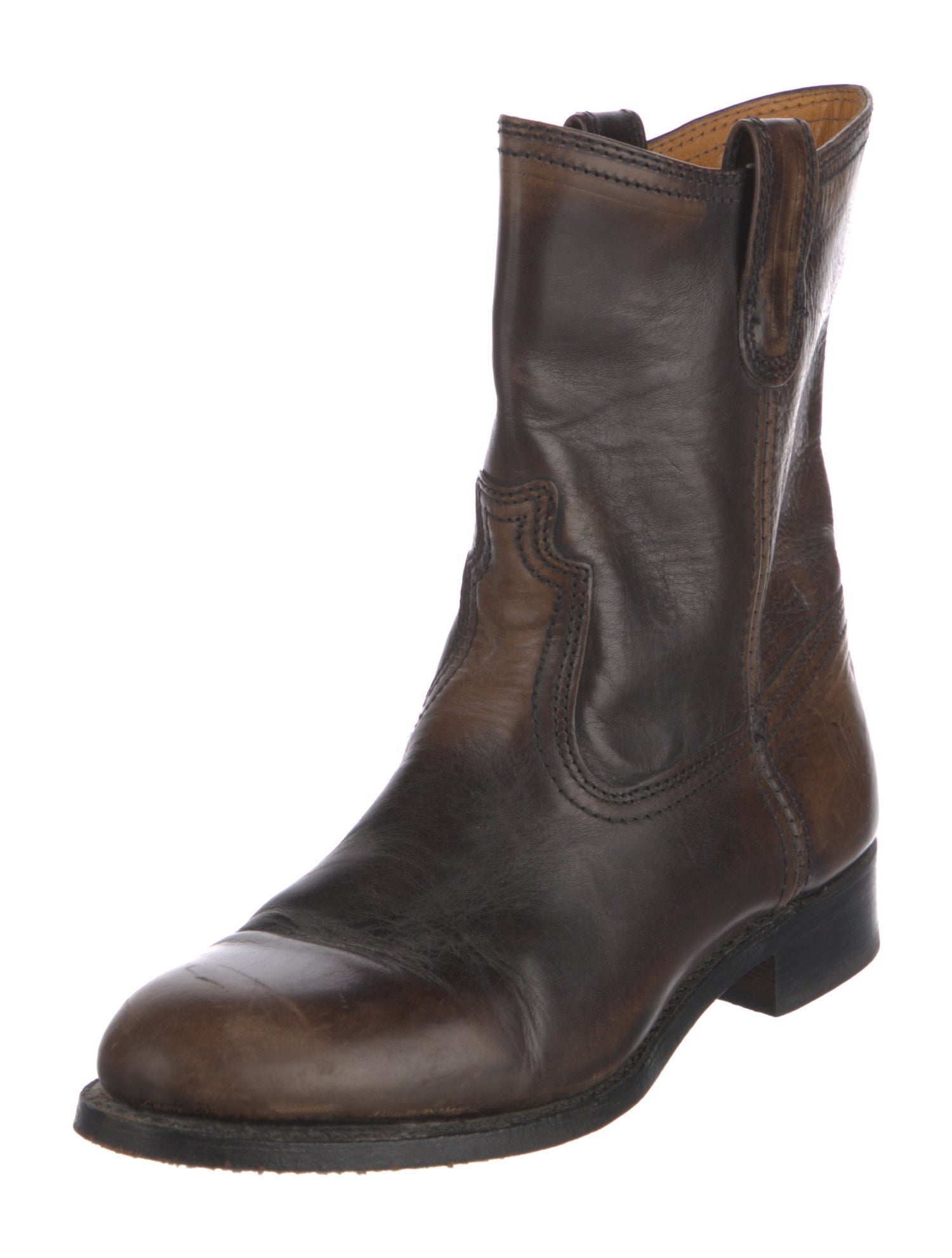 Frye Leather Combat Boots