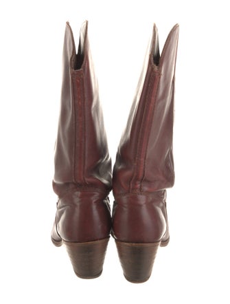 Frye Leather Studded Accents Western Boots