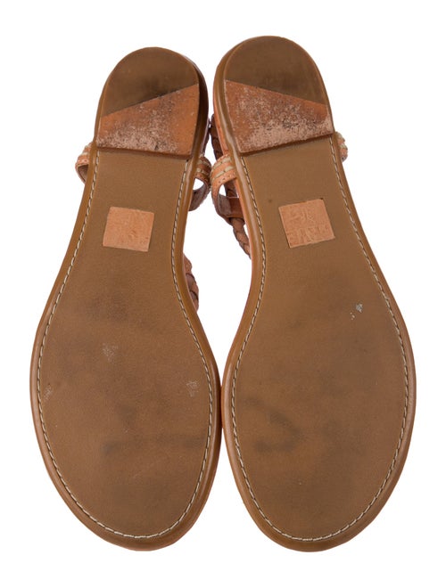 Frye Leather T-Strap Sandals