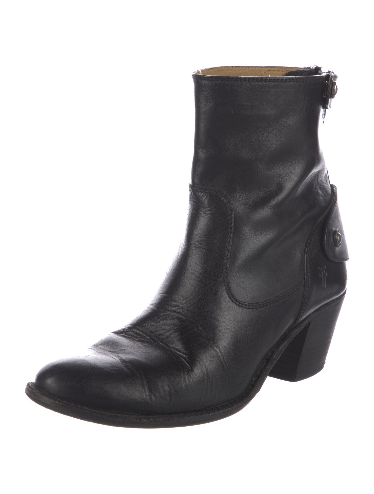 Frye Leather Moto Boots