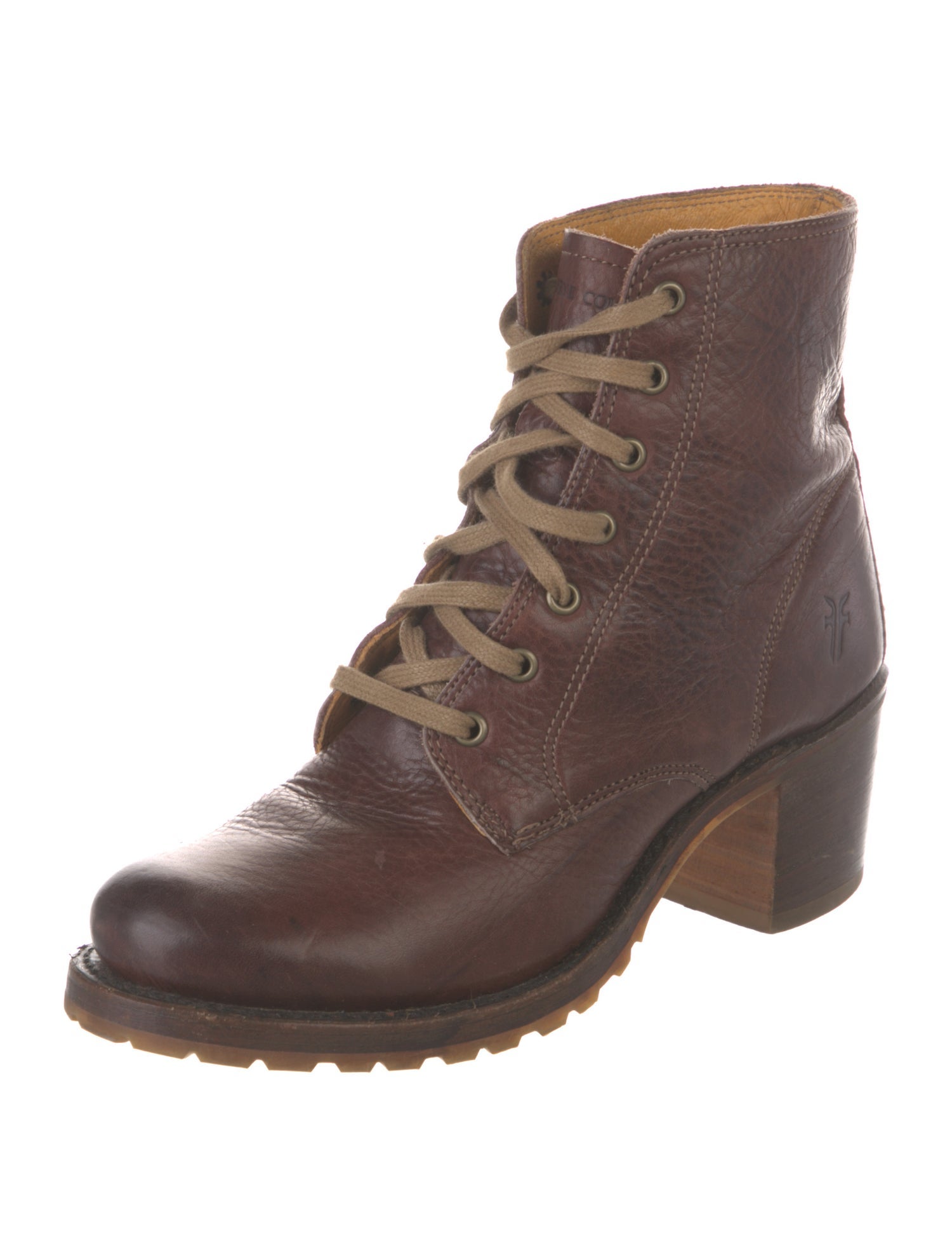Frye Leather Combat Boots