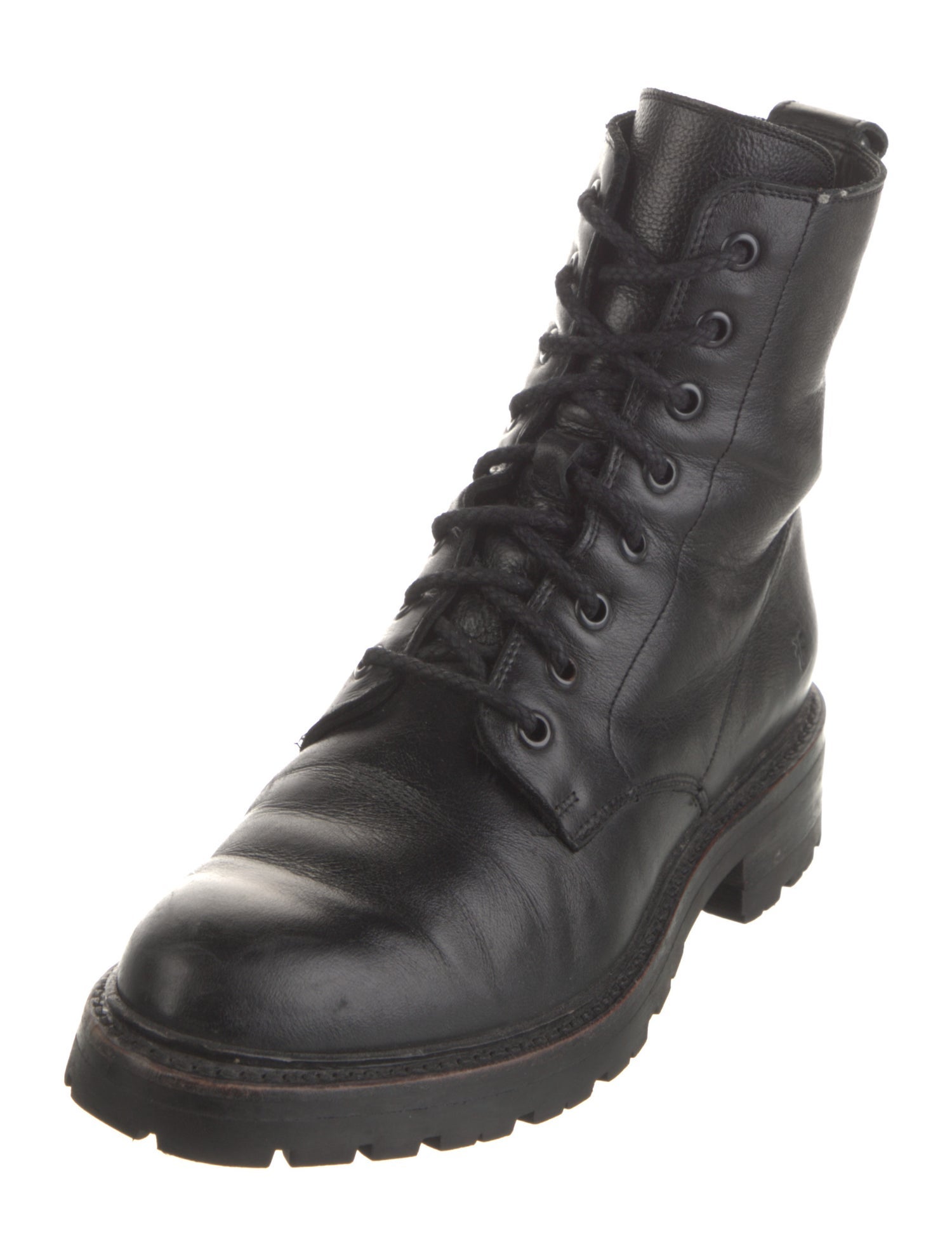Frye Leather Combat Boots
