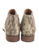 Frye Leather Animal Print Oxfords