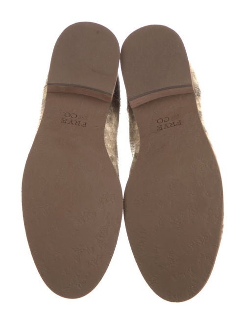 Frye Leather Animal Print Oxfords