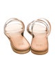 Frye Leather Animal Print Slides