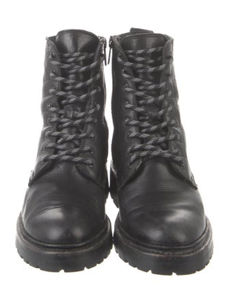 Frye Leather Combat Boots