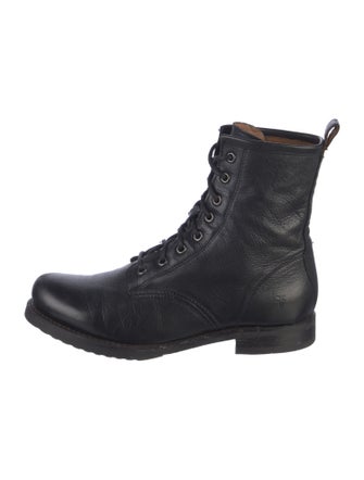 Frye Leather Combat Boots