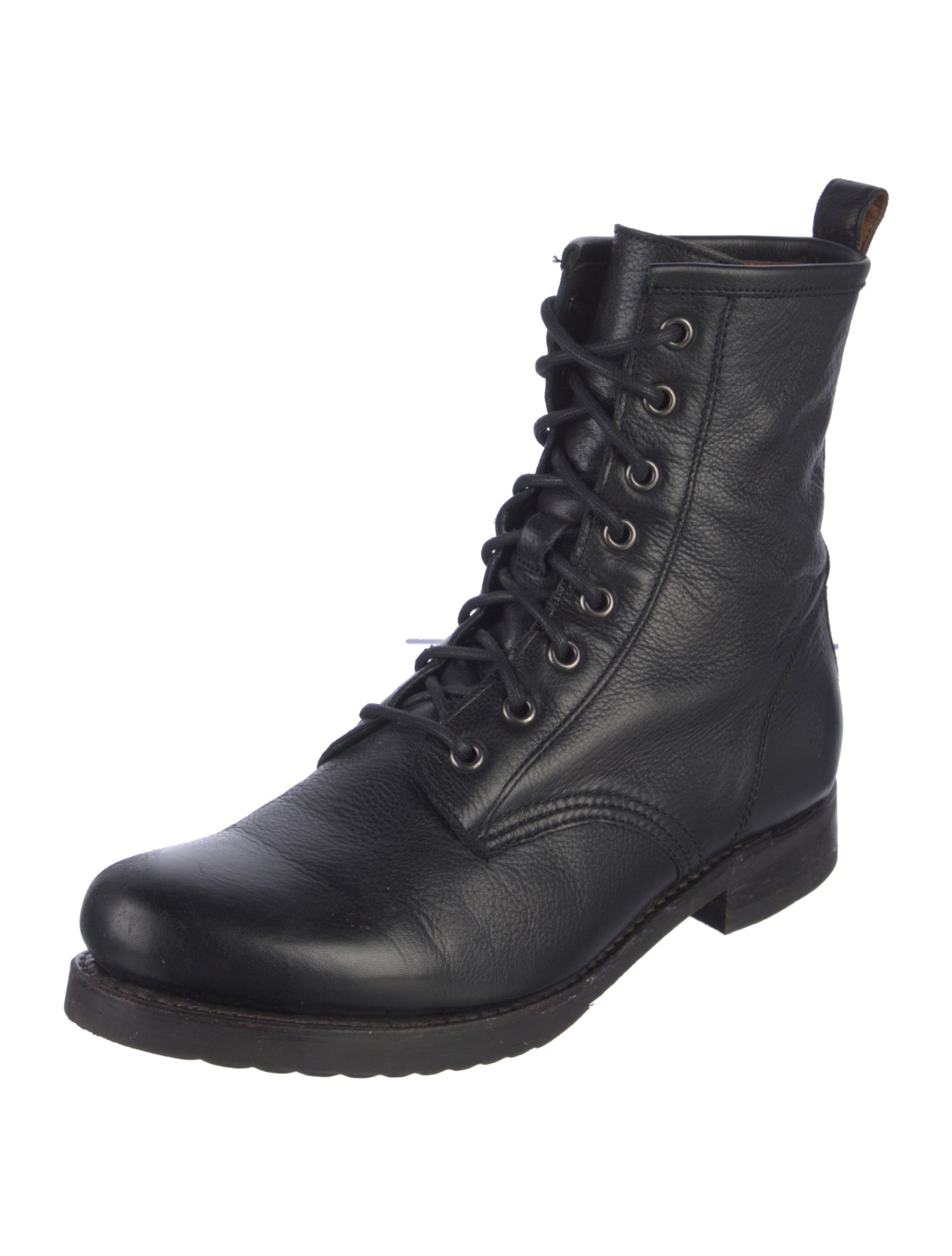 Frye Leather Combat Boots