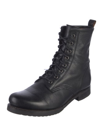 Frye Leather Combat Boots