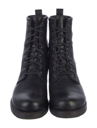 Frye Leather Combat Boots