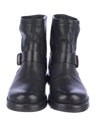 Frye Leather Moto Boots
