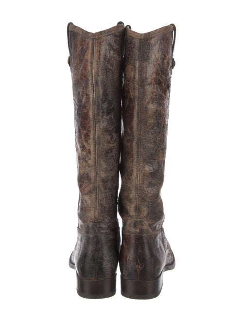 Frye Leather Printed Riding Boots