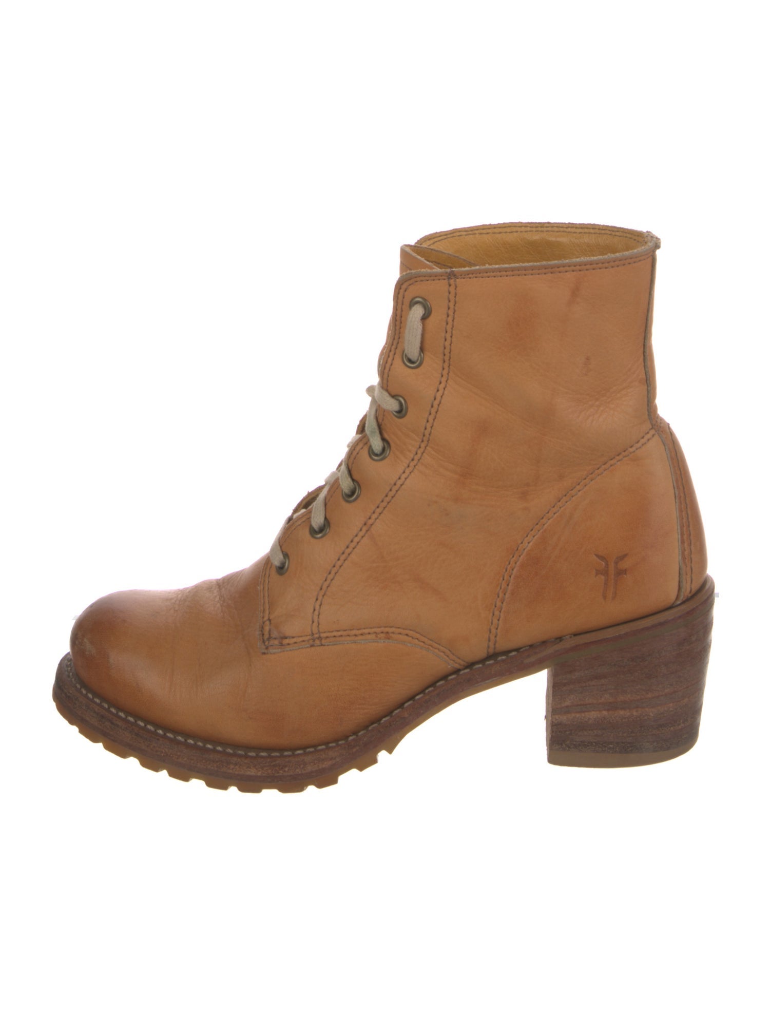 Frye Leather Combat Boots