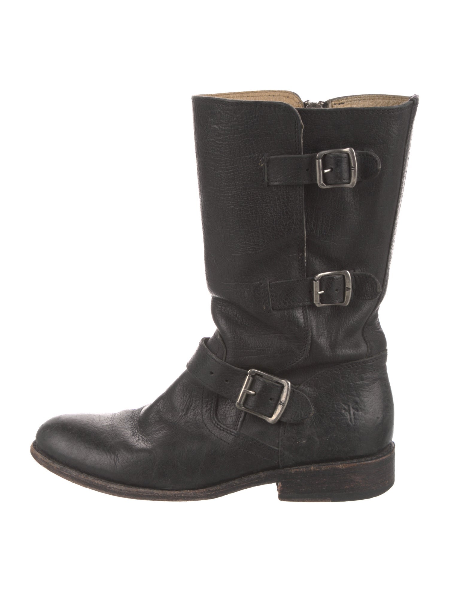 Frye Leather Moto Boots