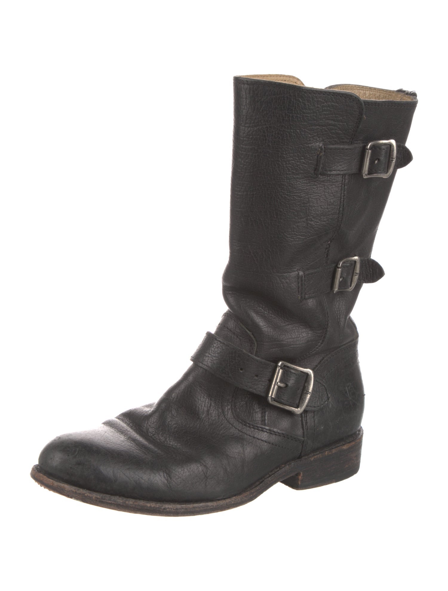 Frye Leather Moto Boots
