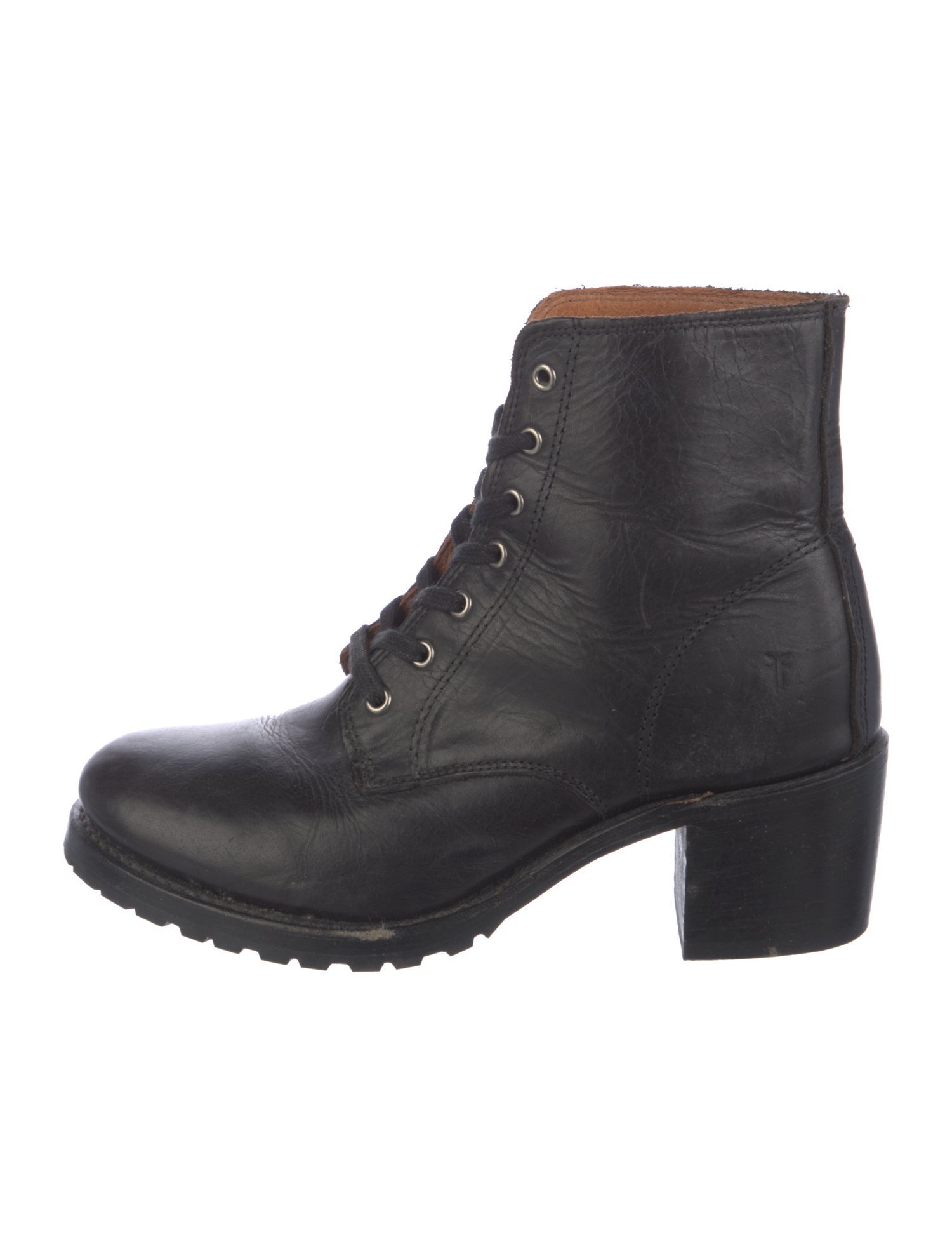Frye Leather Combat Boots