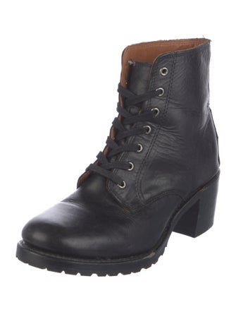 Frye Leather Combat Boots