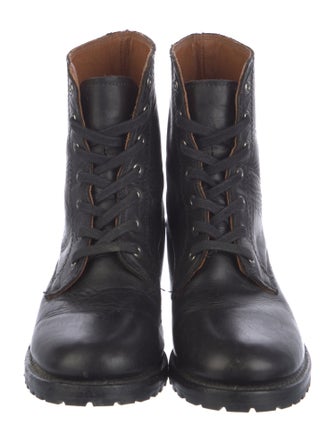 Frye Leather Combat Boots