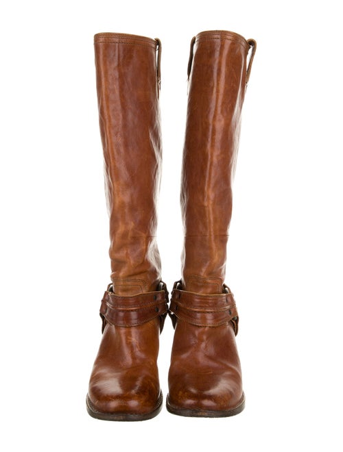 Frye Leather Studded Accents Riding Boots