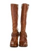 Frye Leather Studded Accents Riding Boots