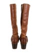 Frye Leather Studded Accents Riding Boots