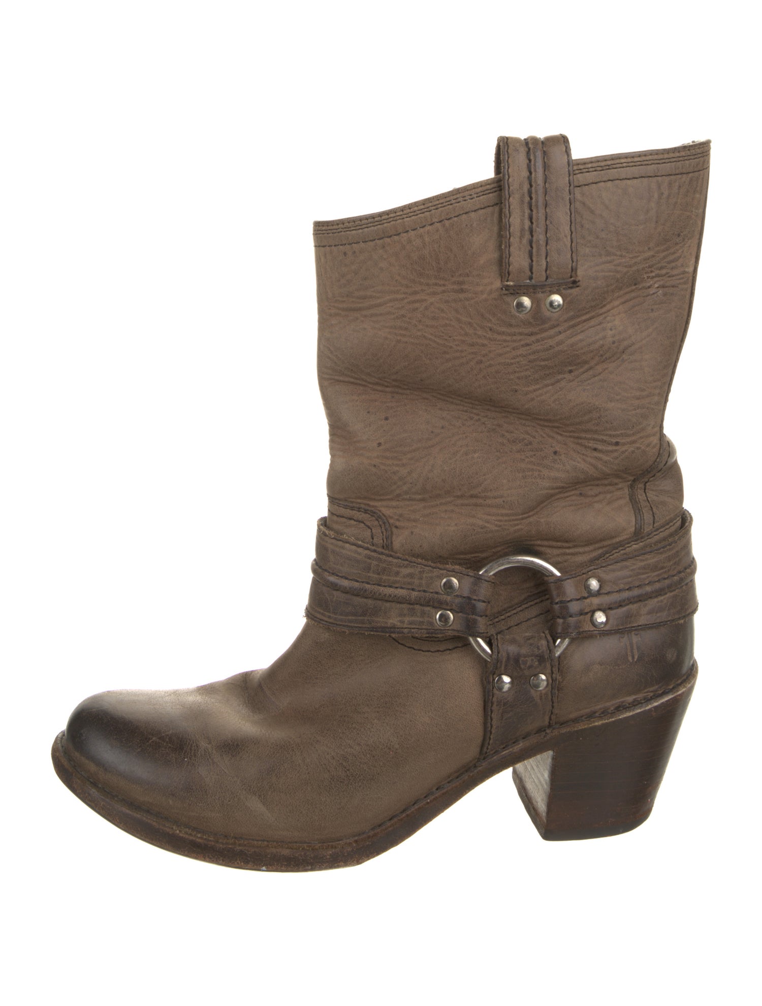 Frye Leather Moto Boots
