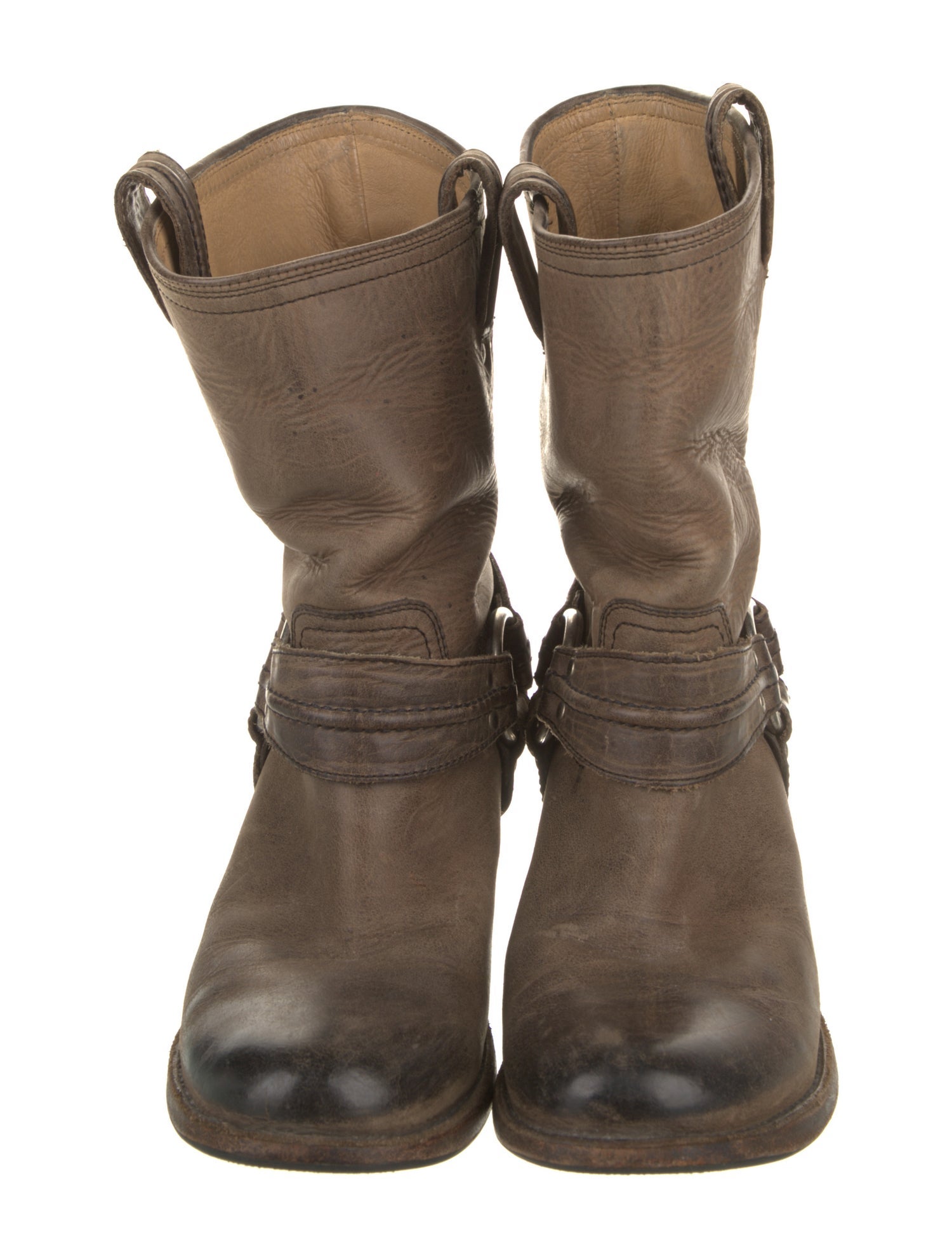 Frye Leather Moto Boots