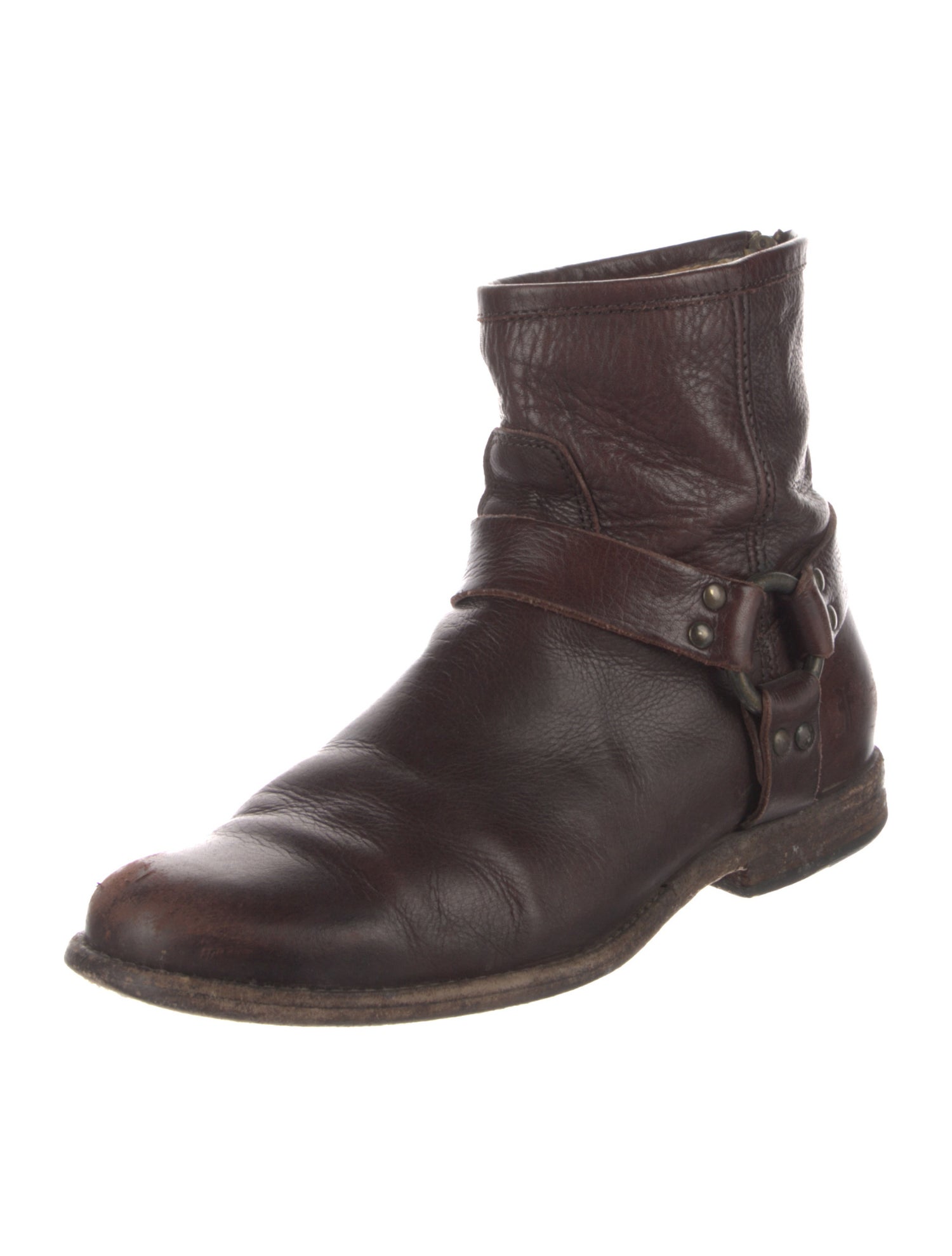 Frye Leather Moto Boots