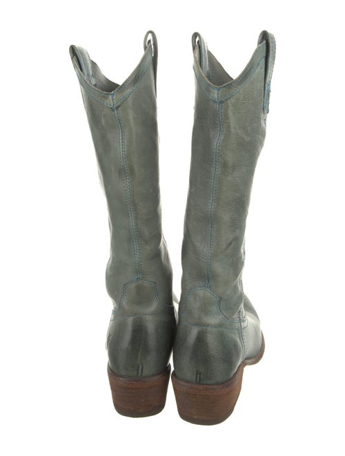Frye Leather Colorblock Pattern Western Boots