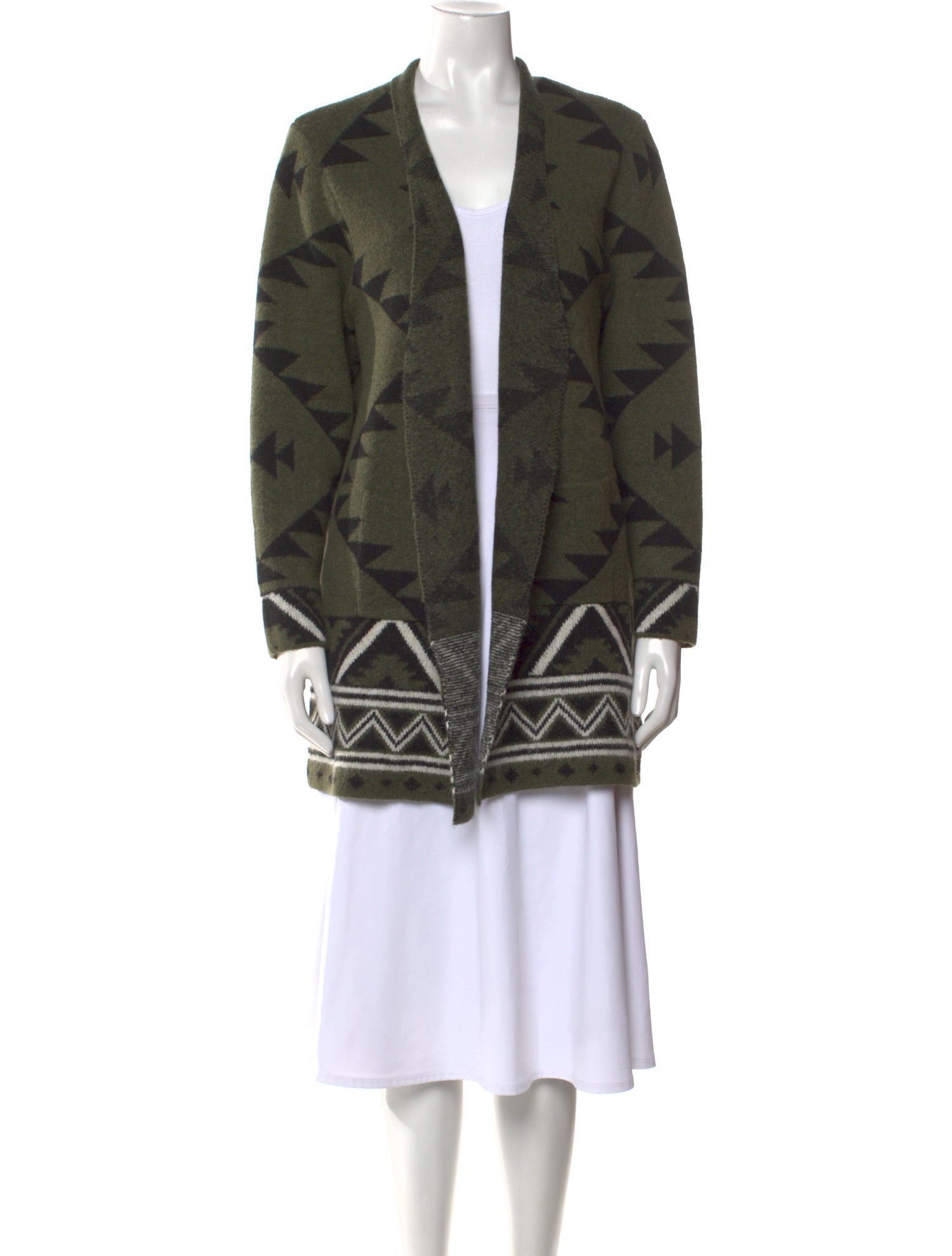 Frye Printed Open Front Sweater