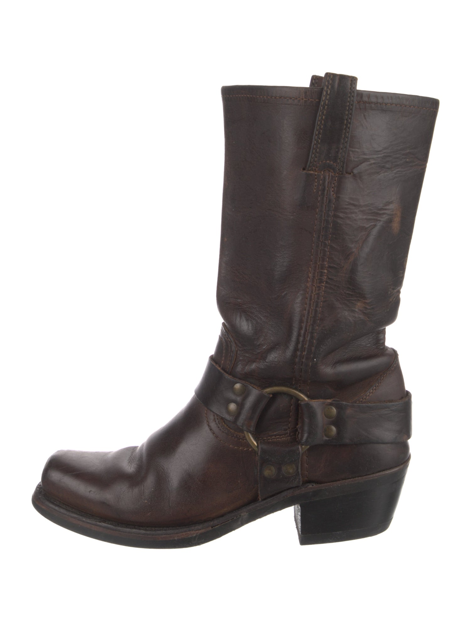 Frye Leather Moto Boots