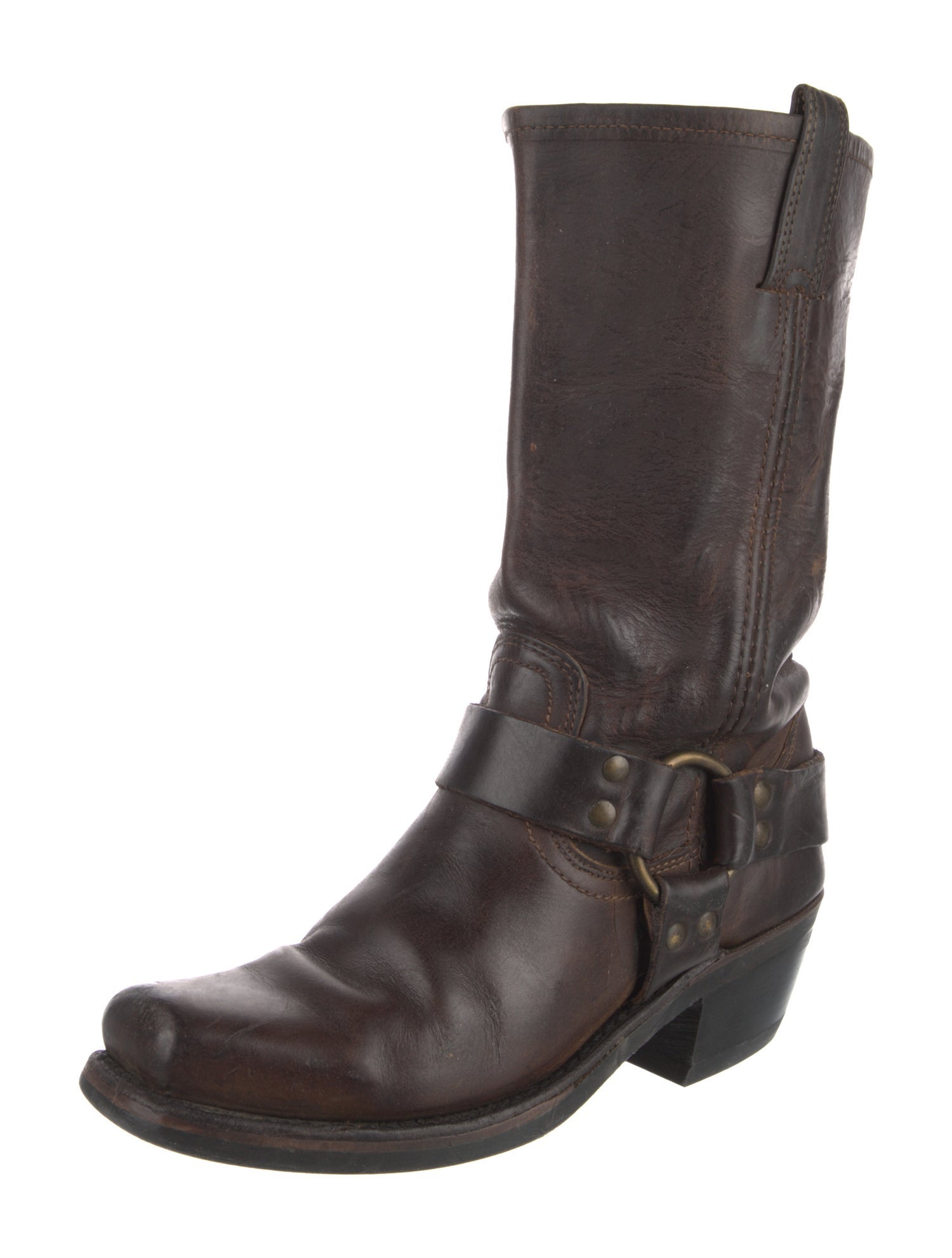 Frye Leather Moto Boots