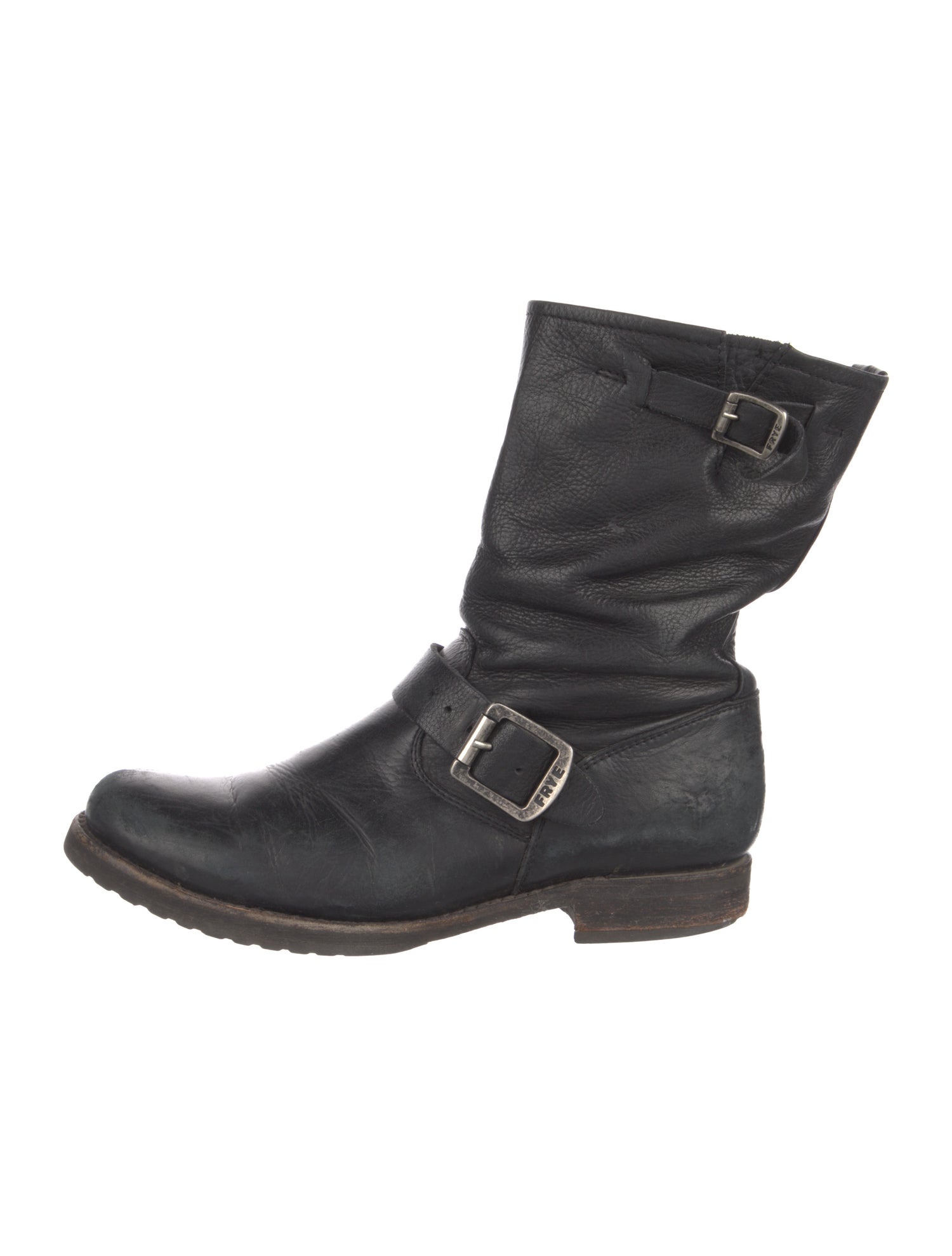Frye Leather Moto Boots
