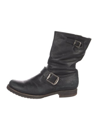 Frye Leather Moto Boots