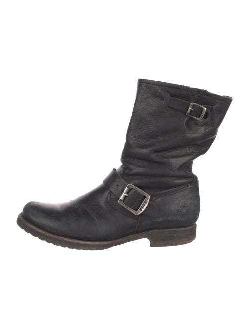 Frye Leather Moto Boots