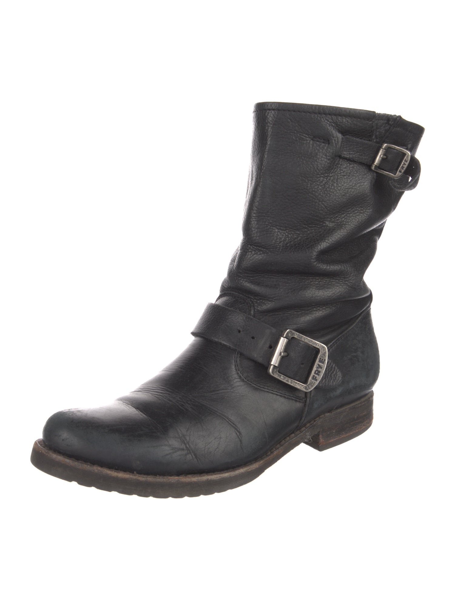 Frye Leather Moto Boots