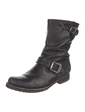 Frye Leather Moto Boots