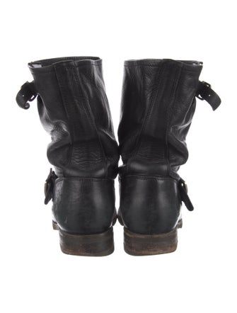 Frye Leather Moto Boots