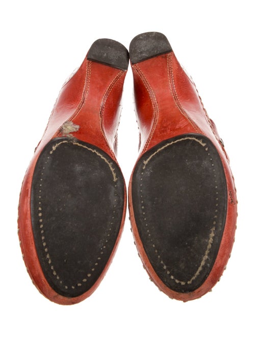 Frye Leather Whipstitch Trim Mules