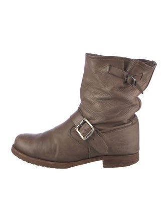 Frye Leather Moto Boots