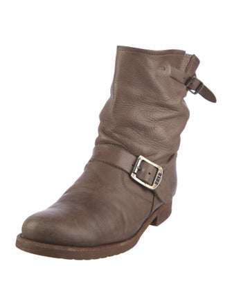 Frye Leather Moto Boots