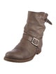 Frye Leather Moto Boots